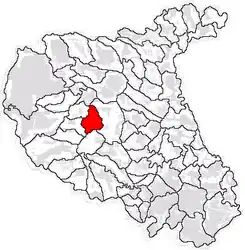 Location in Vrancea County