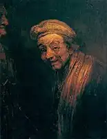 Self-Portrait as Zeuxis, c. 1662. The only other painted self-portrait in which Rembrandt is turned to the left.