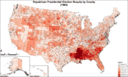 Republican presidential election results by county