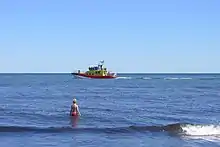 Swedish Sea Rescue Society's Rescue Gad Rausing, stationed in Skillinge, outside Mälarhusen