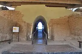 Restored Canaanite city gate of Ashkelon, Ashkelon, Israel (2014)