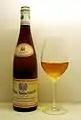 Amber colour in an old German riesling opened after 32 years in the bottle.