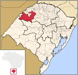 Location of Santo Ângelo