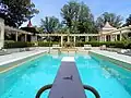 The swimming pool as put in by Louisa, and where the original ballroom once was