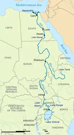 inside river Nile map