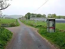 Picture of road junction in the centre of Alnham.