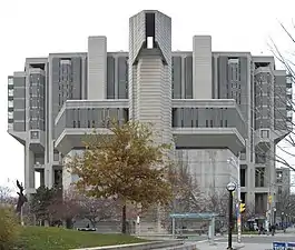 Robarts Library, Toronto, Canada, by Mathers & Halden Architects, 1973