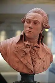 Maximilien Robespierre, unglazed bust by Claude-André Deseine, 1791