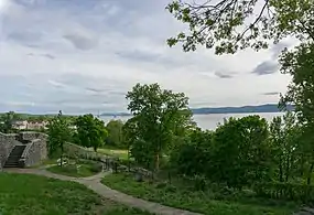 View of the Tappan Zee Bridges and Hudson River