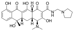 Skeletal formula of rolitetracycline