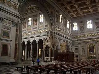 The "bema" of the Basilica of Saint Paul Outside the Walls, Rome