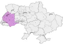 Location of the Archdiocese of Lviv