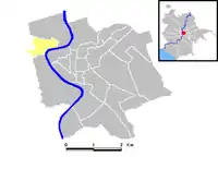 Position of the rione within the center of the city