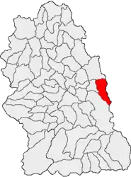 Location in Hunedoara County