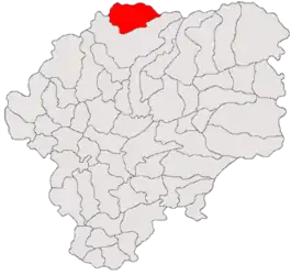 Location in Bistrița-Năsăud County