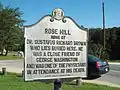 Rose Hill Historic Marker, September 2009