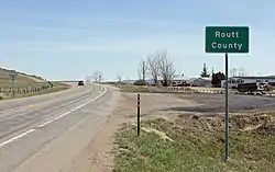 Entering Routt County from the west on U.S. Route 40