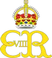 The royal cypher of King Edward VIII, using the Tudor Crown