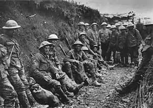 Soldiers in a trench