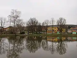 A pond in the centre of Rpety