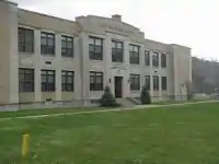 Rubyville Elementary (served as Clay High School from 1940 to 1956).  The Clay Township High School was built as part of the Federal Emergency Administration of Public Works under President Franklin D. Roosevelt.  At the time Harold L. Ickes was the administrator of the Public Works program.