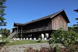 A Huma Betang in Sei Pasah Village, Kapuas Regency, Central Kalimantan