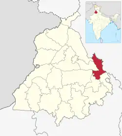 Location in Punjab