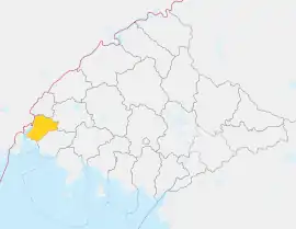 Location of Ryongch'ŏn County