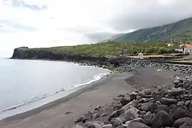 Black sand beach of Canto da Areia