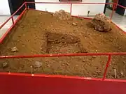 Representation of the original excavation of the Morumbi Museum.