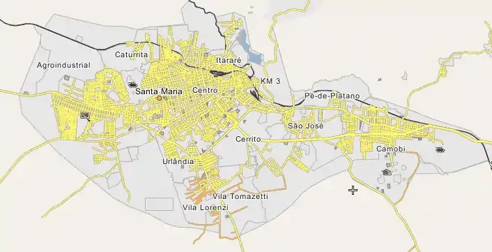 Paleontological Site Jazigo Cinco is located in Paleontological Sites of Santa Maria