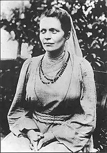 Image of Sister Nivedita, sitting!