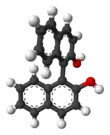 Ball-and-stick model of S-BINOL