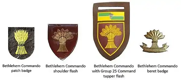 SADF era Bethlehem Commando insignia