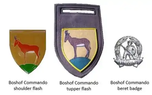 SADF era Boshof Commando insignia