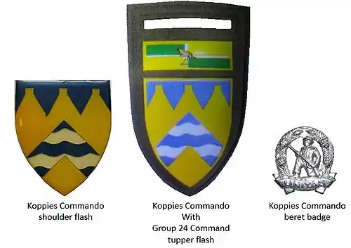 SADF era Koppies Commando insignia