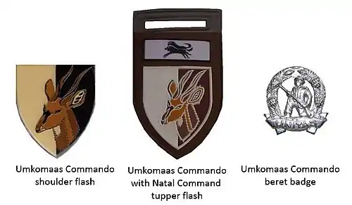 SADF era Umkomaas Commando insignia