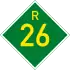 Provincial route R26 shield