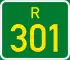 Regional route R301 shield