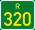 Regional route R320 shield