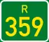 Regional route R359 shield