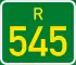 Regional route R545 shield