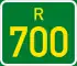 Regional route R700 shield