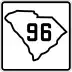 South Carolina Highway 96 marker