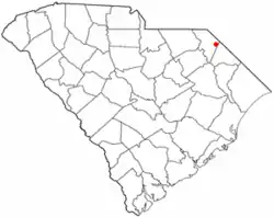 Location of Clio in South Carolina