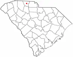 Location of Draytonville, South Carolina