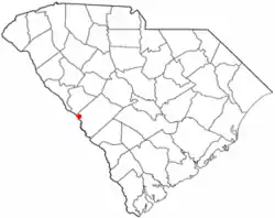 Location of North Augusta, South Carolina