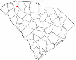 Location of Taylors, South Carolina