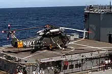 USS Deyo's SH-2F Seasprite in 1982