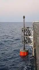 SINN Power wave energy converter (single module) on Crete in August 2016